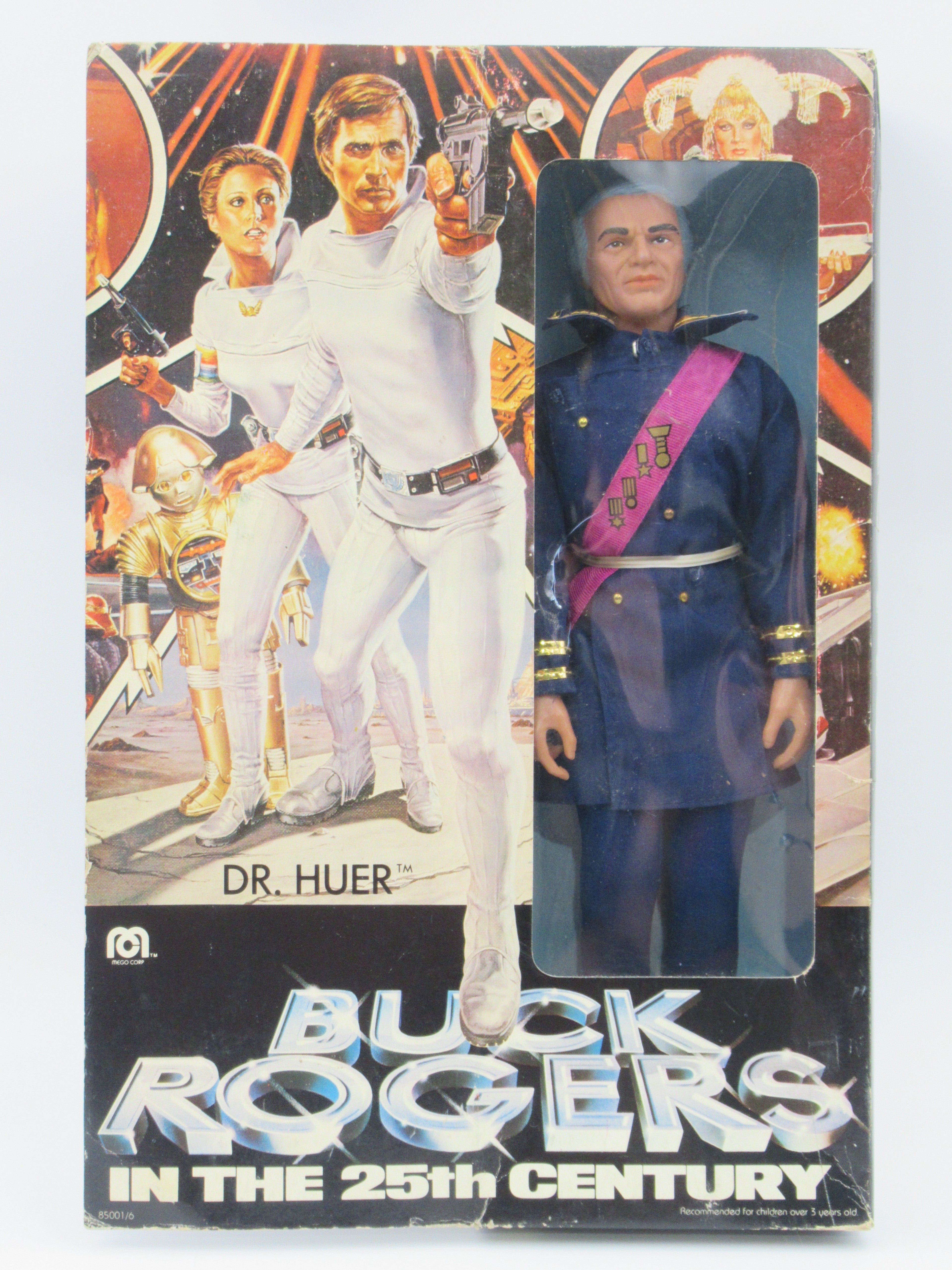BUCK ROGERS Dr. Huer 12" Action Figure - Mego Corp. (1979) Vintage Toy